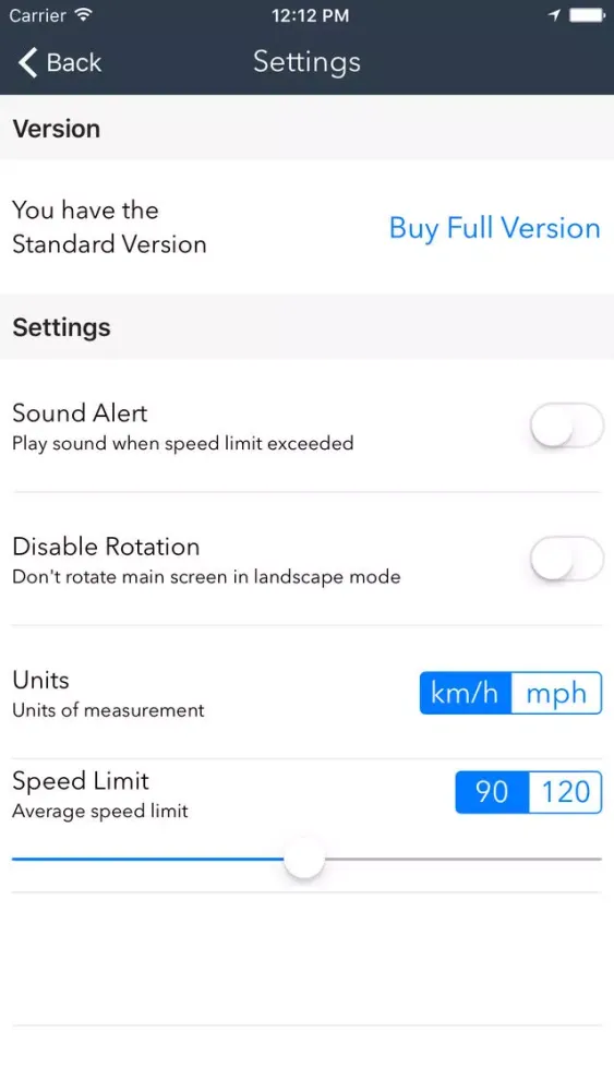 Captures d'écran de Average Speedometer