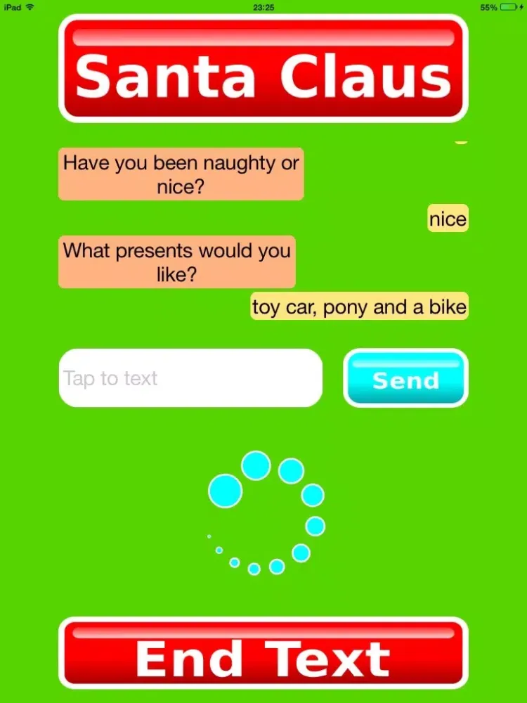 Capturas de pantalla de Call Santa Voicemail & Text iPad 
