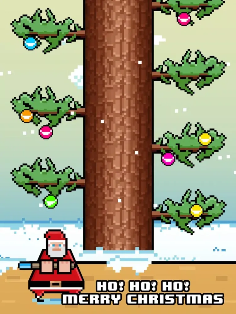 Ảnh chụp màn hình của Santa Chopping Christmas Circle Rush - elf 2016 games! iPad 