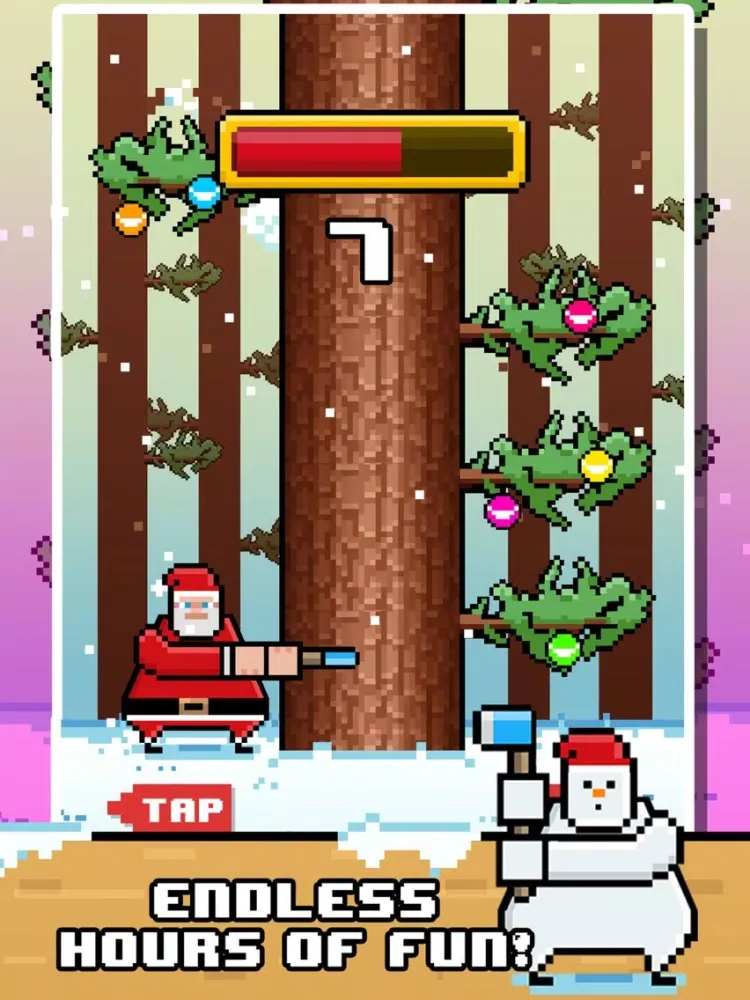 Ảnh chụp màn hình của Santa Chopping Christmas Circle Rush - elf 2016 games! iPad 