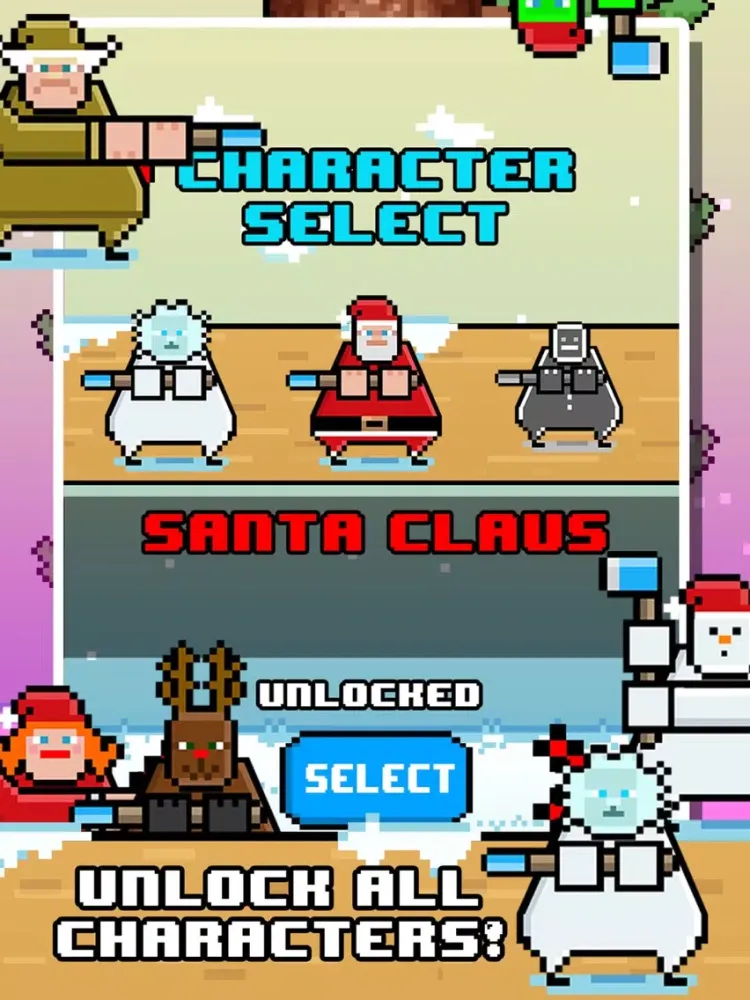Ảnh chụp màn hình của Santa Chopping Christmas Circle Rush - elf 2016 games! iPad 