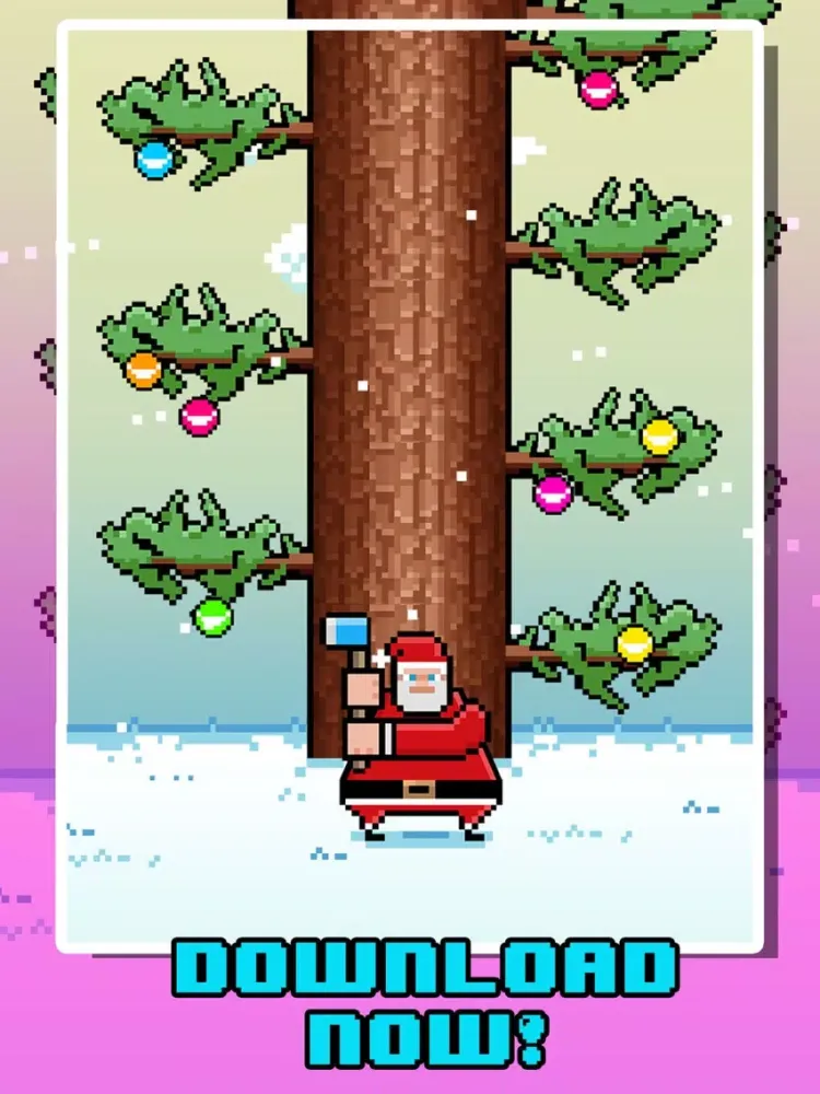 Ảnh chụp màn hình của Santa Chopping Christmas Circle Rush - elf 2016 games! iPad 