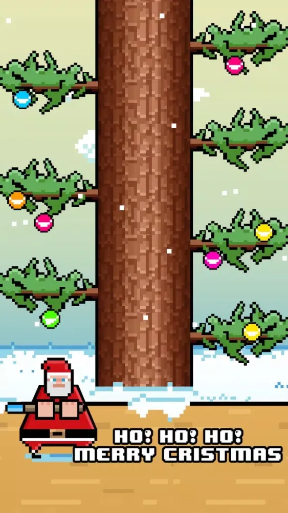 Ảnh chụp màn hình của Santa Chopping Christmas Circle Rush - elf 2016 games!
