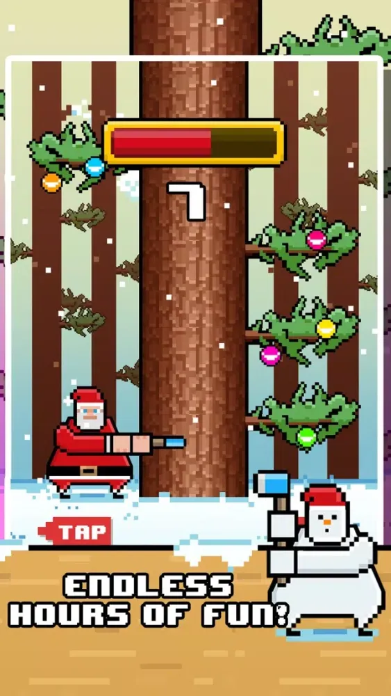 Ảnh chụp màn hình của Santa Chopping Christmas Circle Rush - elf 2016 games!