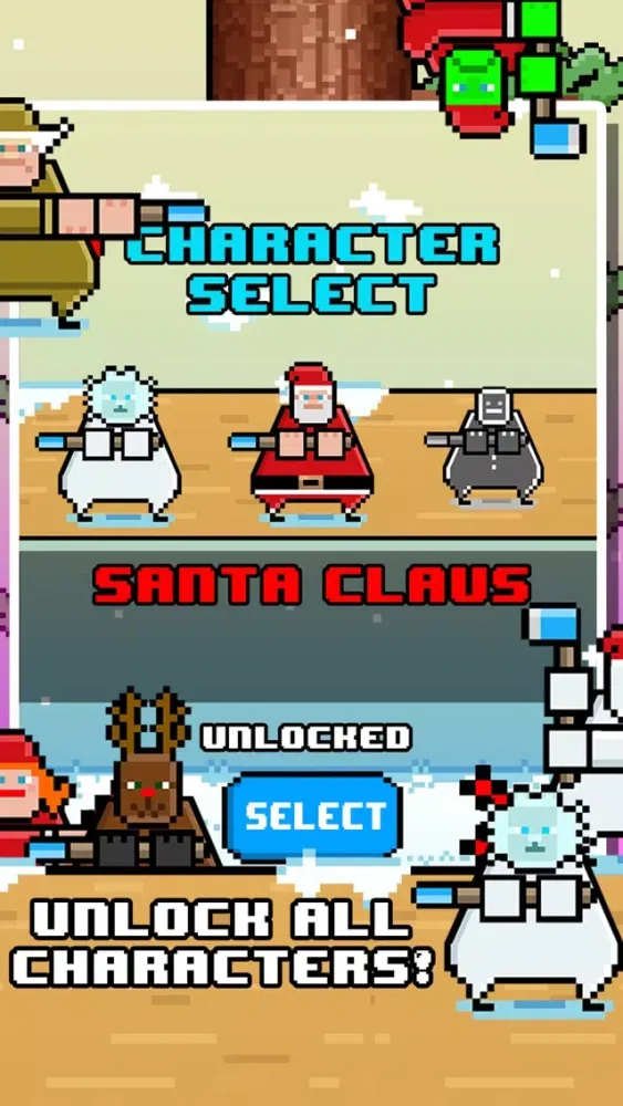 Ảnh chụp màn hình của Santa Chopping Christmas Circle Rush - elf 2016 games!