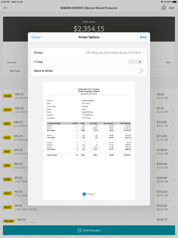 Tangkapan skrin TRACT Inventory iPad 