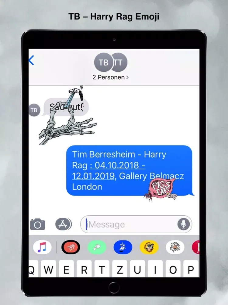 Tangkapan layar TB - Harry Rag Sticker iPad 