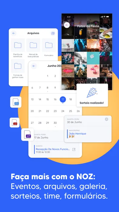 Noz Plataforma de comunicação Screenshots