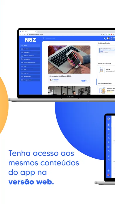 Noz Plataforma de comunicação Screenshots