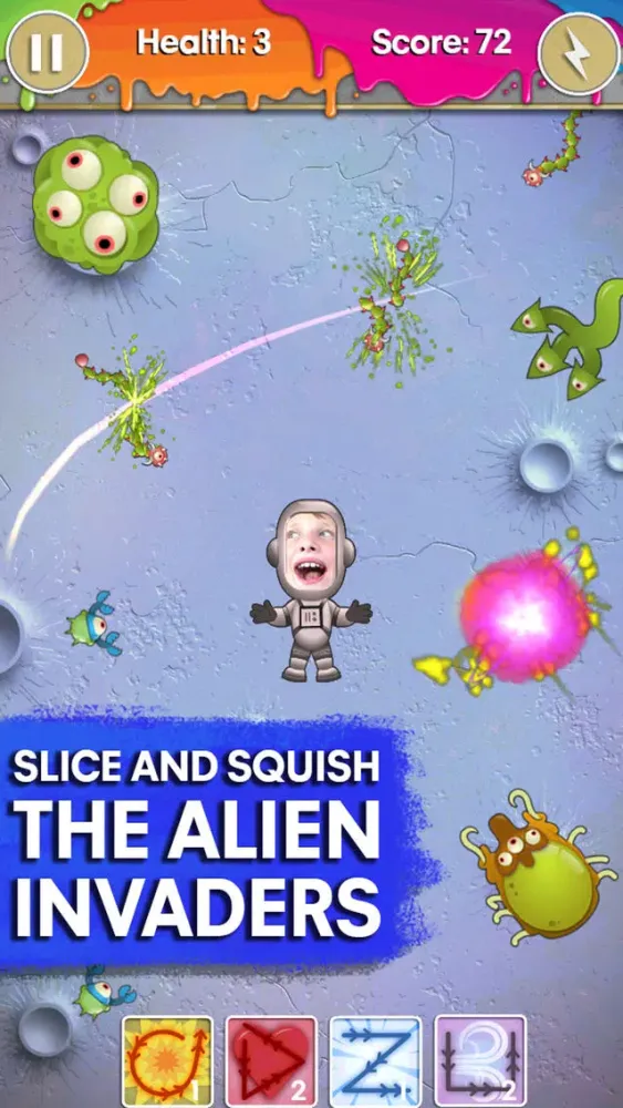 ภาพหน้าจอของ Face Invaders