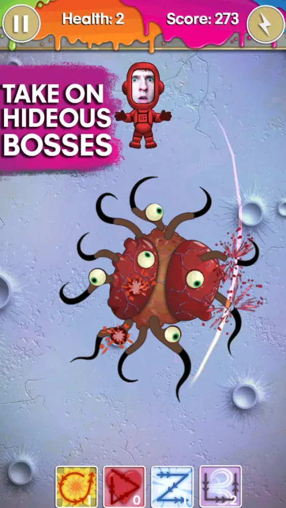ภาพหน้าจอของ Face Invaders