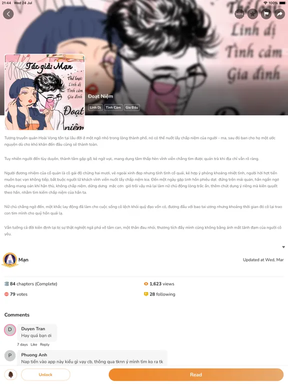 Capturas de pantalla de Enovel iPad 