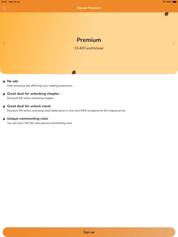 Capturas de pantalla de Enovel iPad 