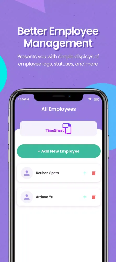 TimeSheet Screenshots