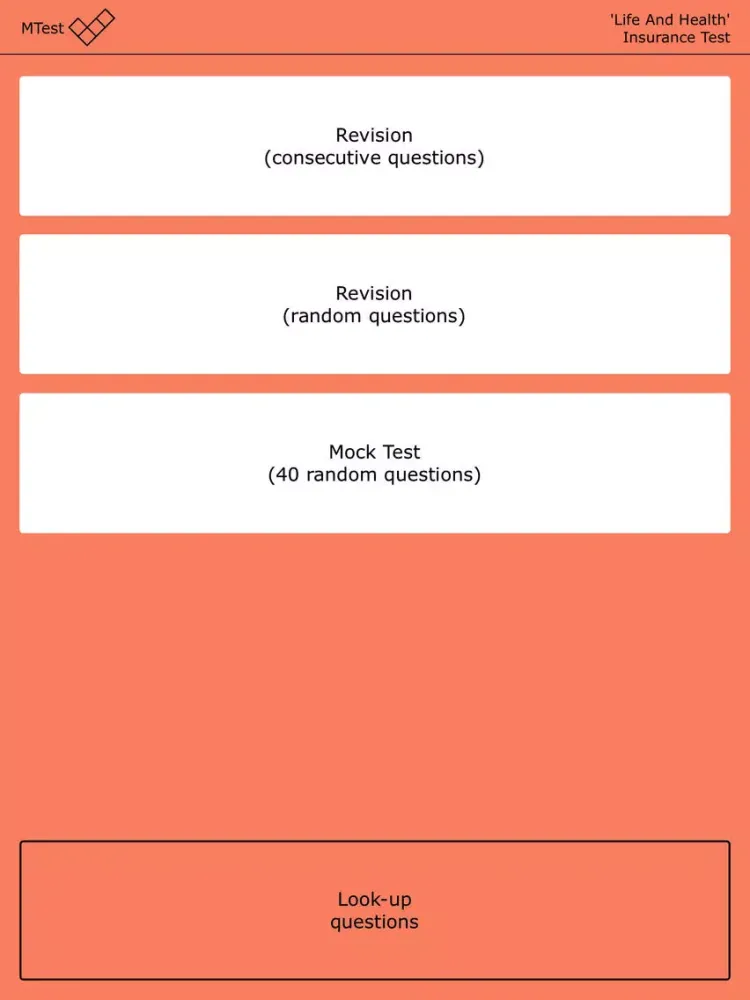 تصاویر MTest: Life And Health Insurance Test iPad 