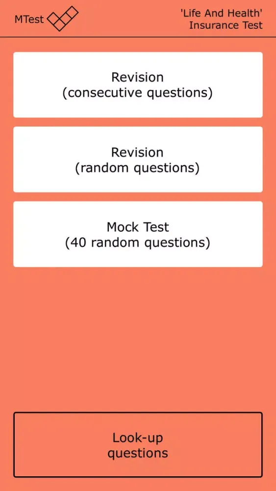 تصاویر MTest: Life And Health Insurance Test