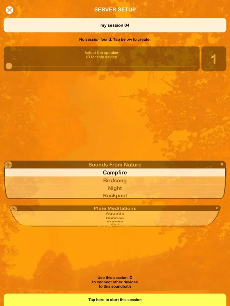 Soundbath iPad  سکرین شاٹس