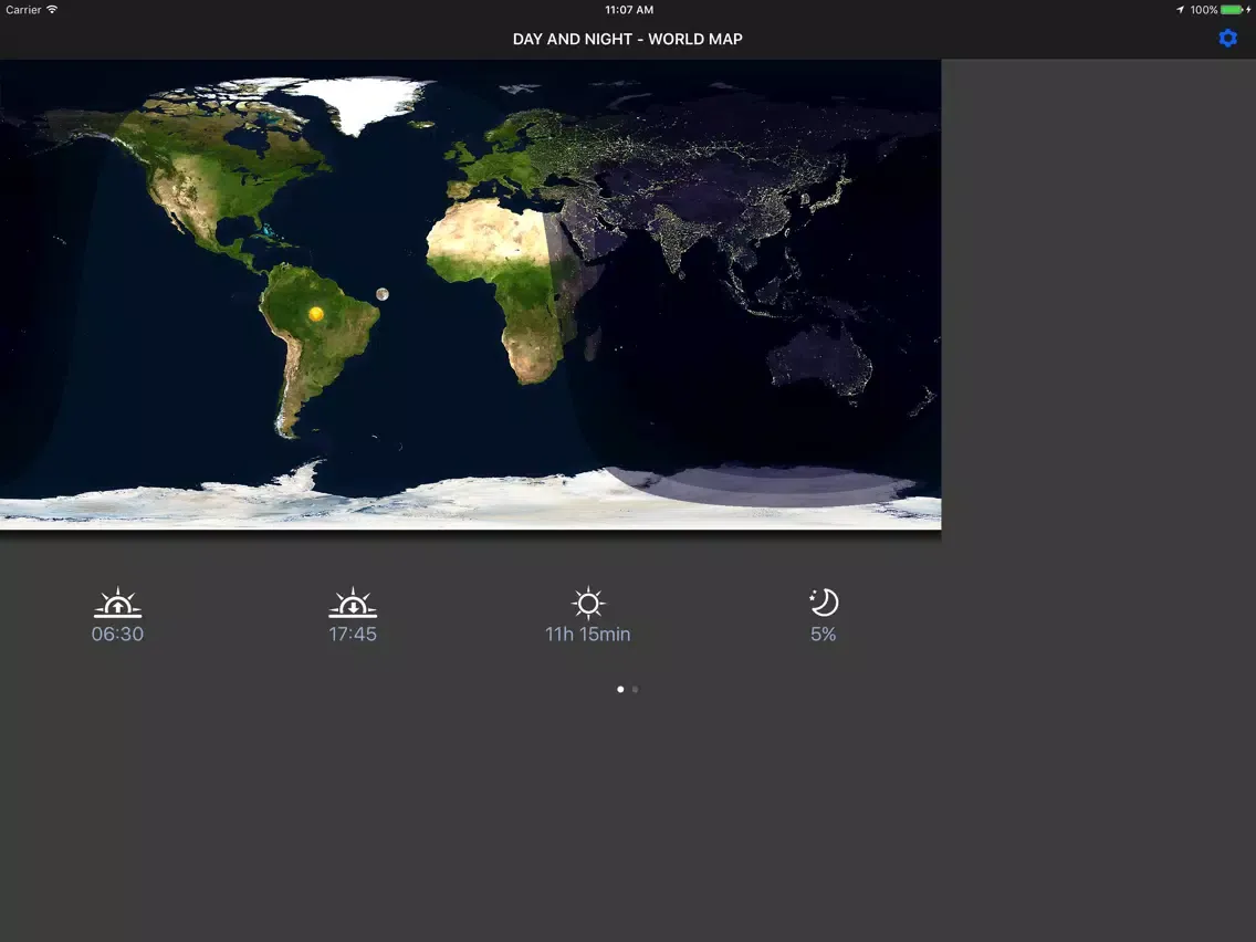 ภาพหน้าจอของ Day & Night – World Map iPad 