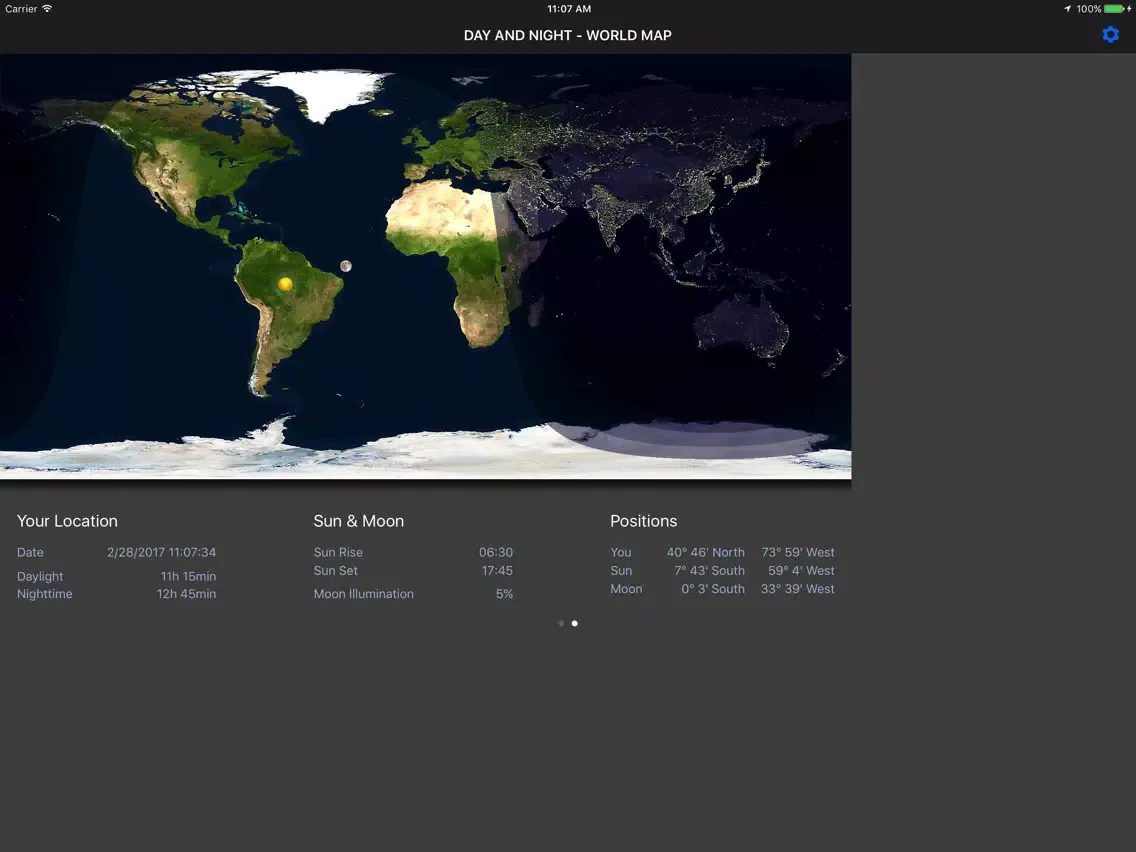 ภาพหน้าจอของ Day & Night – World Map iPad 