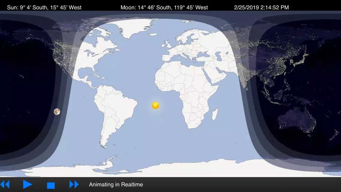 ภาพหน้าจอของ Day & Night – World Map