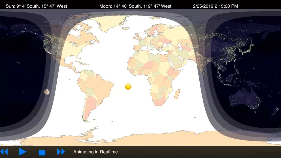 ภาพหน้าจอของ Day & Night – World Map