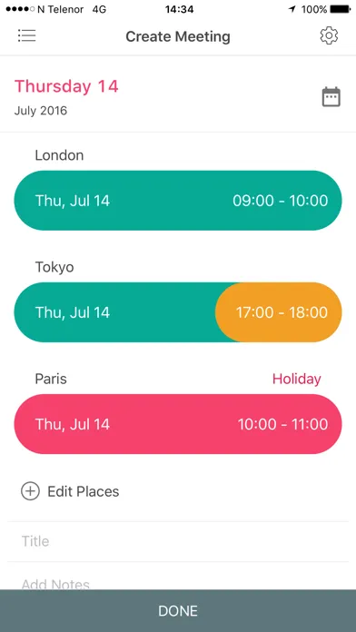 Meeting Planner by timeanddate 스크린샷