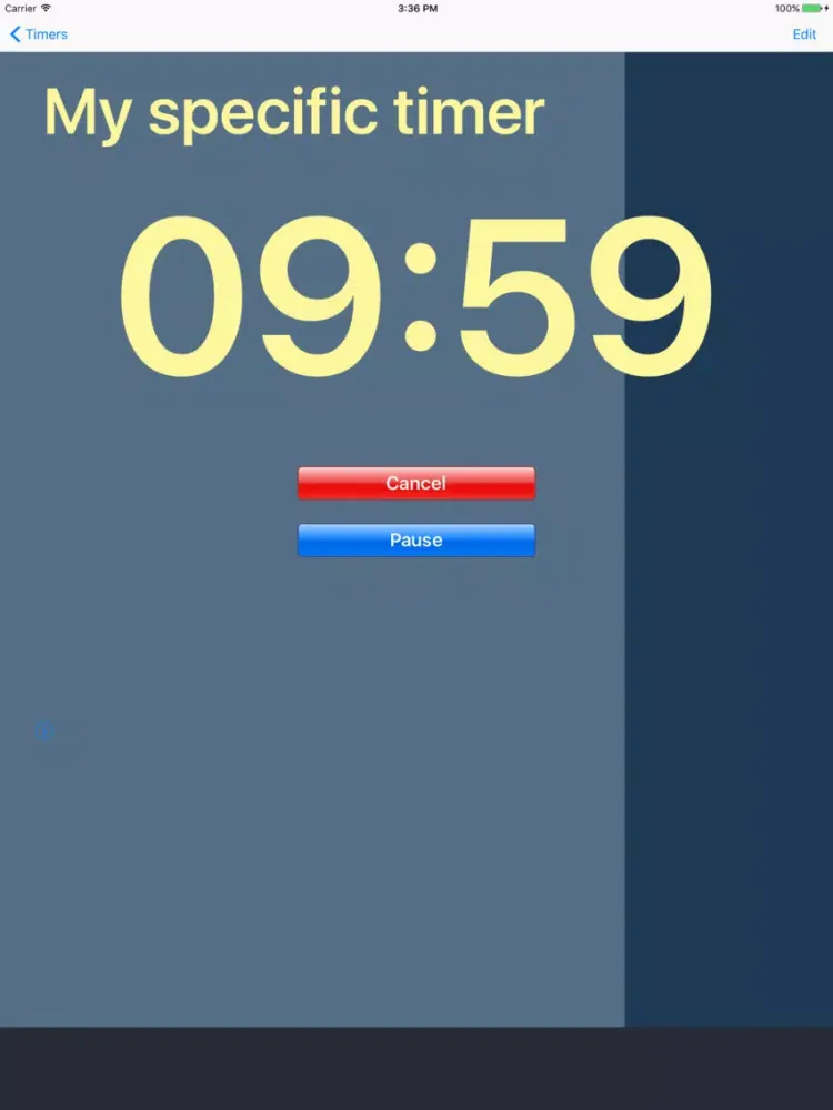 ภาพหน้าจอของ Timer by timeanddate.com iPad 