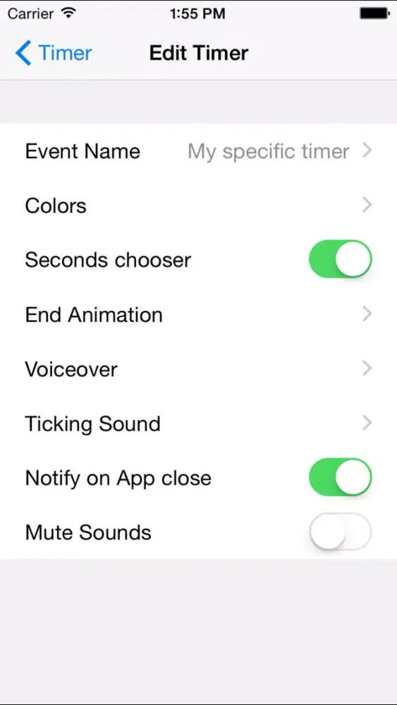 ภาพหน้าจอของ Timer by timeanddate.com