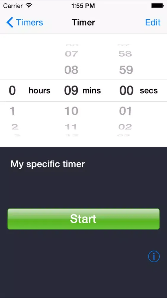 ภาพหน้าจอของ Timer by timeanddate.com