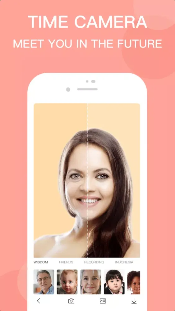 Ảnh chụp màn hình của Time camera - Face Age+ App