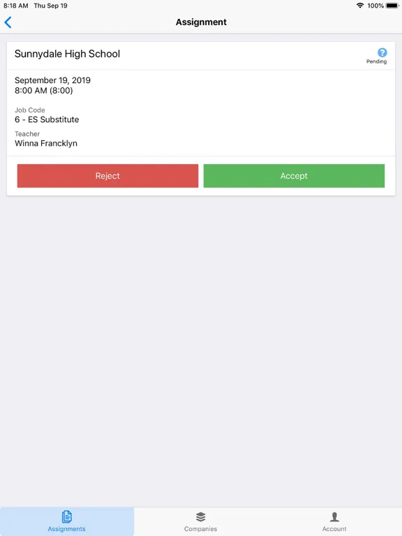 Tangkapan layar SubSearch Plus iPad 