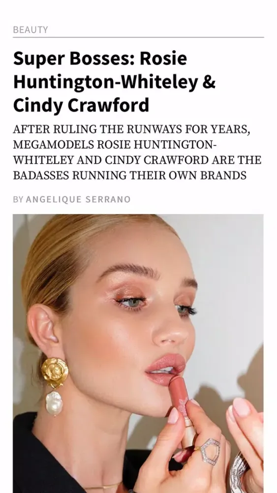 Capturas de tela do InStyle Magazine