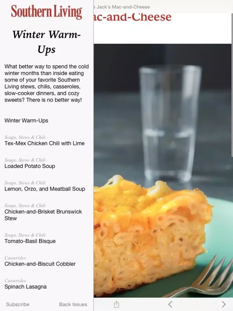 Ảnh chụp màn hình của Southern Living Seasonal Recipes iPad 