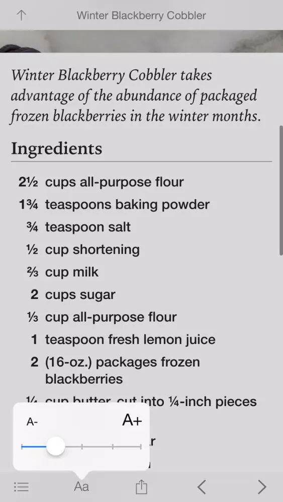 Ảnh chụp màn hình của Southern Living Seasonal Recipes