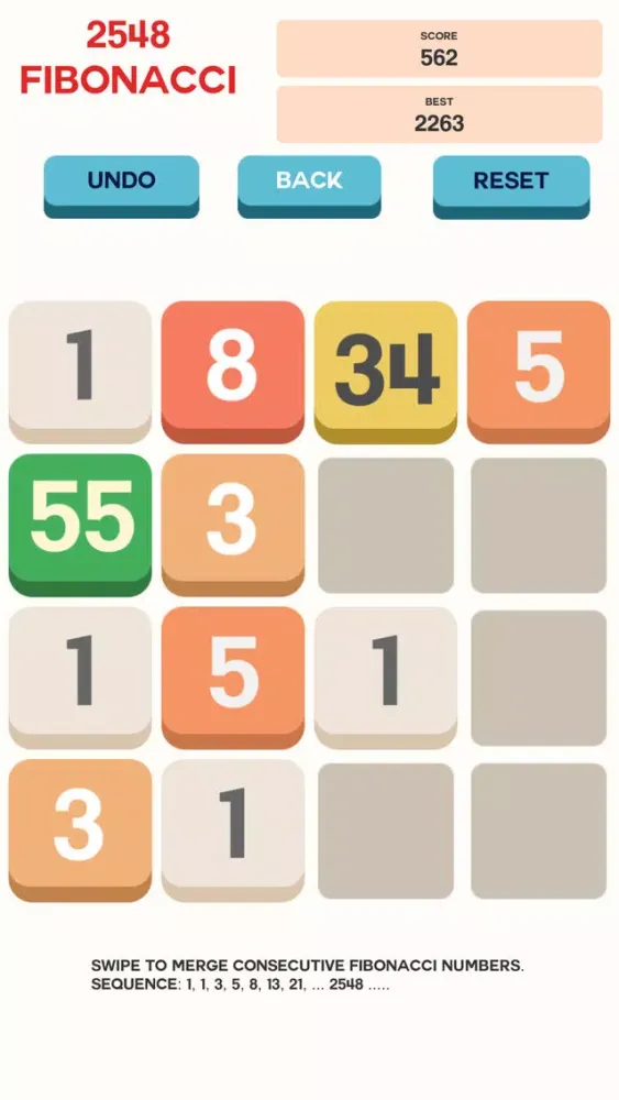 Screenshot di Fibonacci Math Puzzle