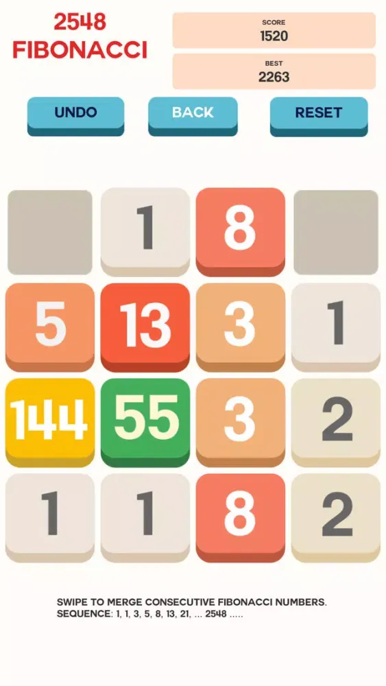 Screenshot di Fibonacci Math Puzzle