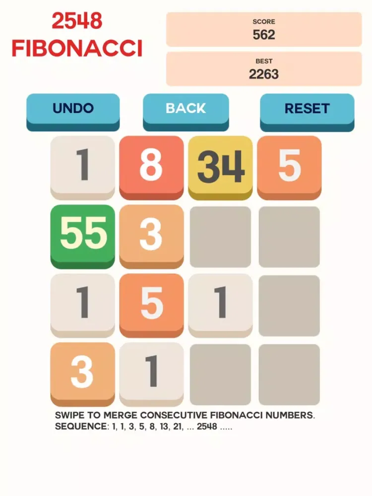 Fibonacci Math Puzzle Pro iPad  Screenshots