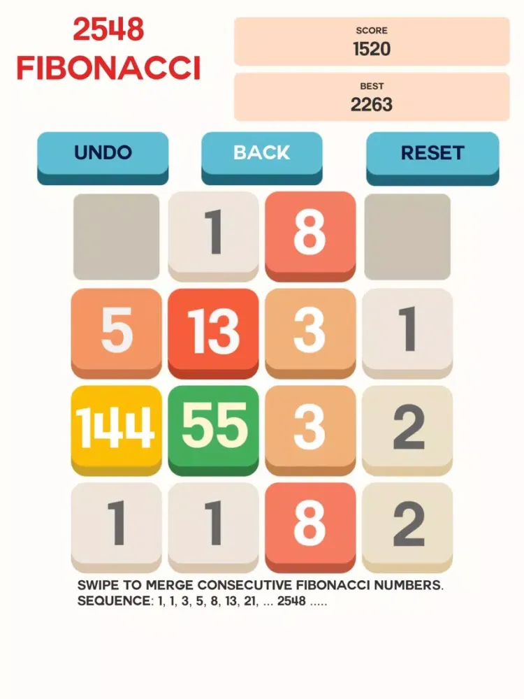 Fibonacci Math Puzzle Pro iPad  Screenshots
