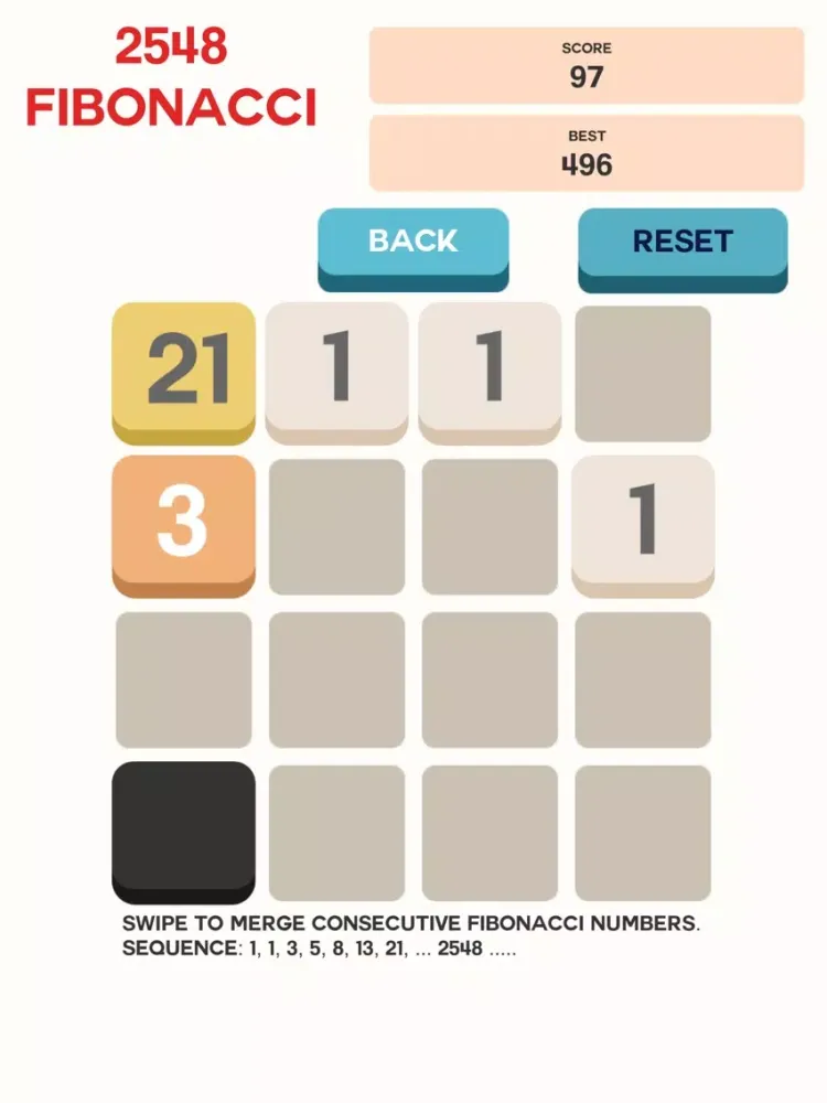 Fibonacci Math Puzzle Pro iPad  Screenshots