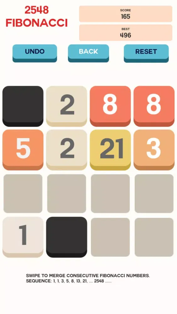 Fibonacci Math Puzzle Pro Screenshots
