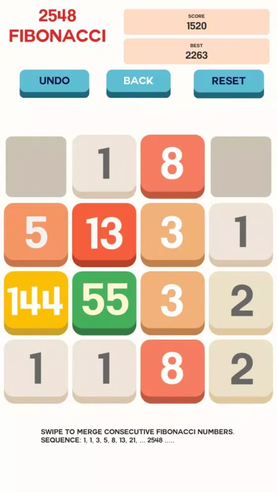 Fibonacci Math Puzzle Pro Screenshots