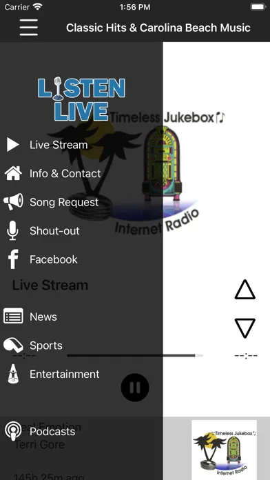 Ảnh chụp màn hình của Timeless Jukebox Radio