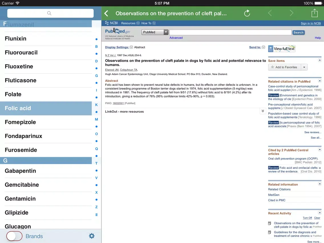 صور Timeless Vet Drug Index iPad 