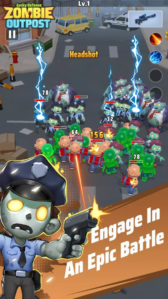 Zombie Outpost : Lucky Defense স্ক্রিনশট
