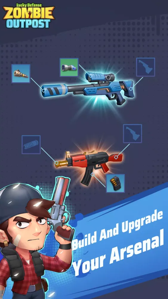 Zombie Outpost : Lucky Defense স্ক্রিনশট