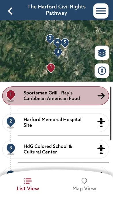 ภาพหน้าจอของ Visit Harford Virtual Journey