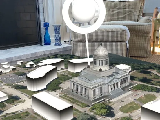Tangkapan layar Xplore Washington S. Capitol iPad 