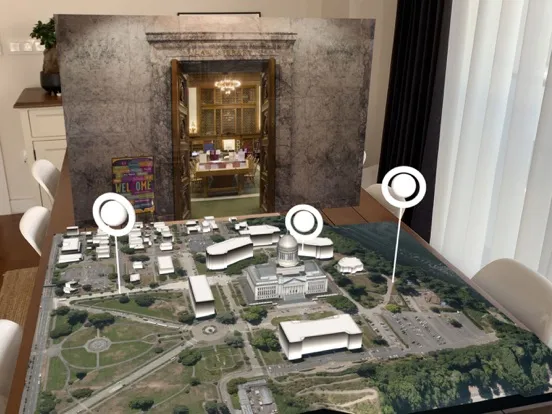 Tangkapan layar Xplore Washington S. Capitol iPad 