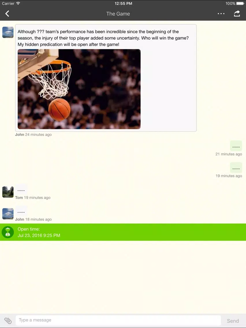 Скриншоты TimePipe – the future social messenger iPad 