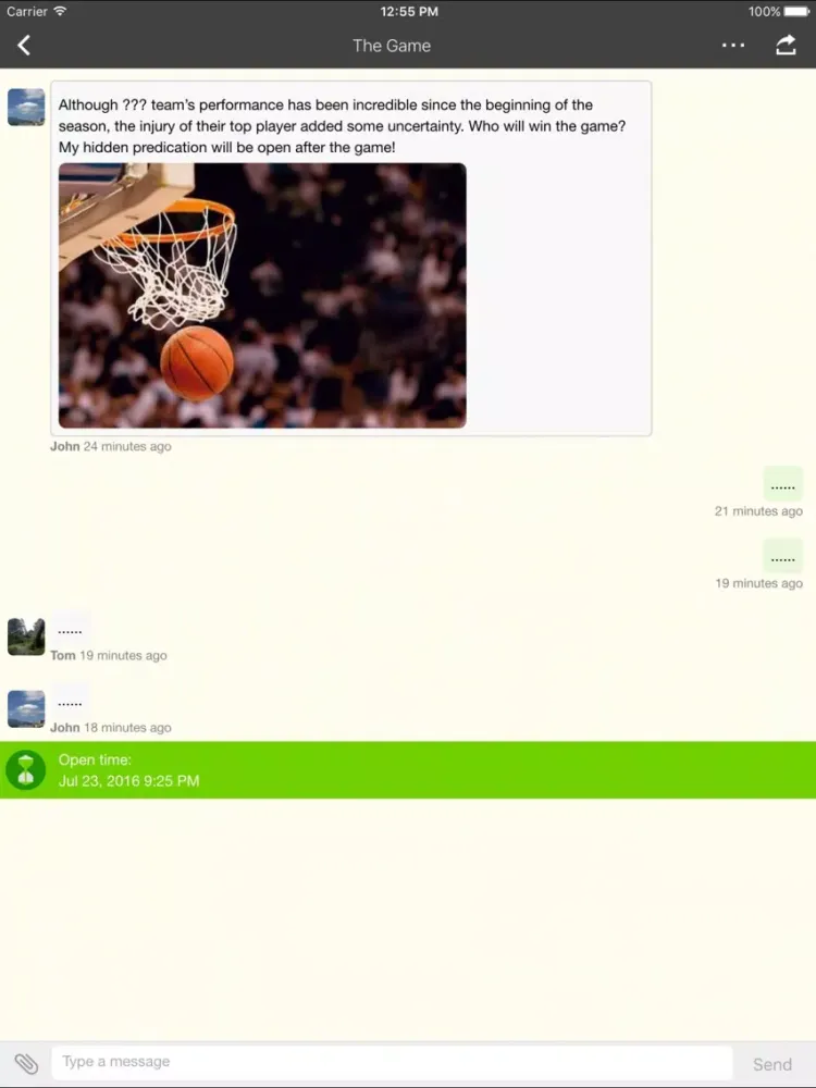 TimePipe – the future social messenger iPad 应用截图